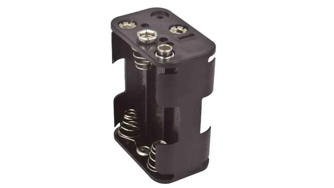 AA x 6 (3+2) Battery Holder Press Studs Clip Connection