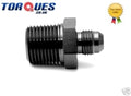 AN -3 (AN3 AN 03) to 3/8" NPT Straight Adapter in Black