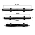 Black Metal Non-powered Rear Wheel Axle For Tamiya Tractor Trailer