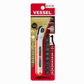 Vessel Low Profile Flat Ratchet Screwdriver Set