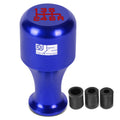 J2 Universal Aluminum Cylindrical Wine Cup Shift Knob Blue W/ Thread