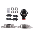 Rear Disc Brake Rotors Ceramic Pads for Hyundai Elantra Coupe