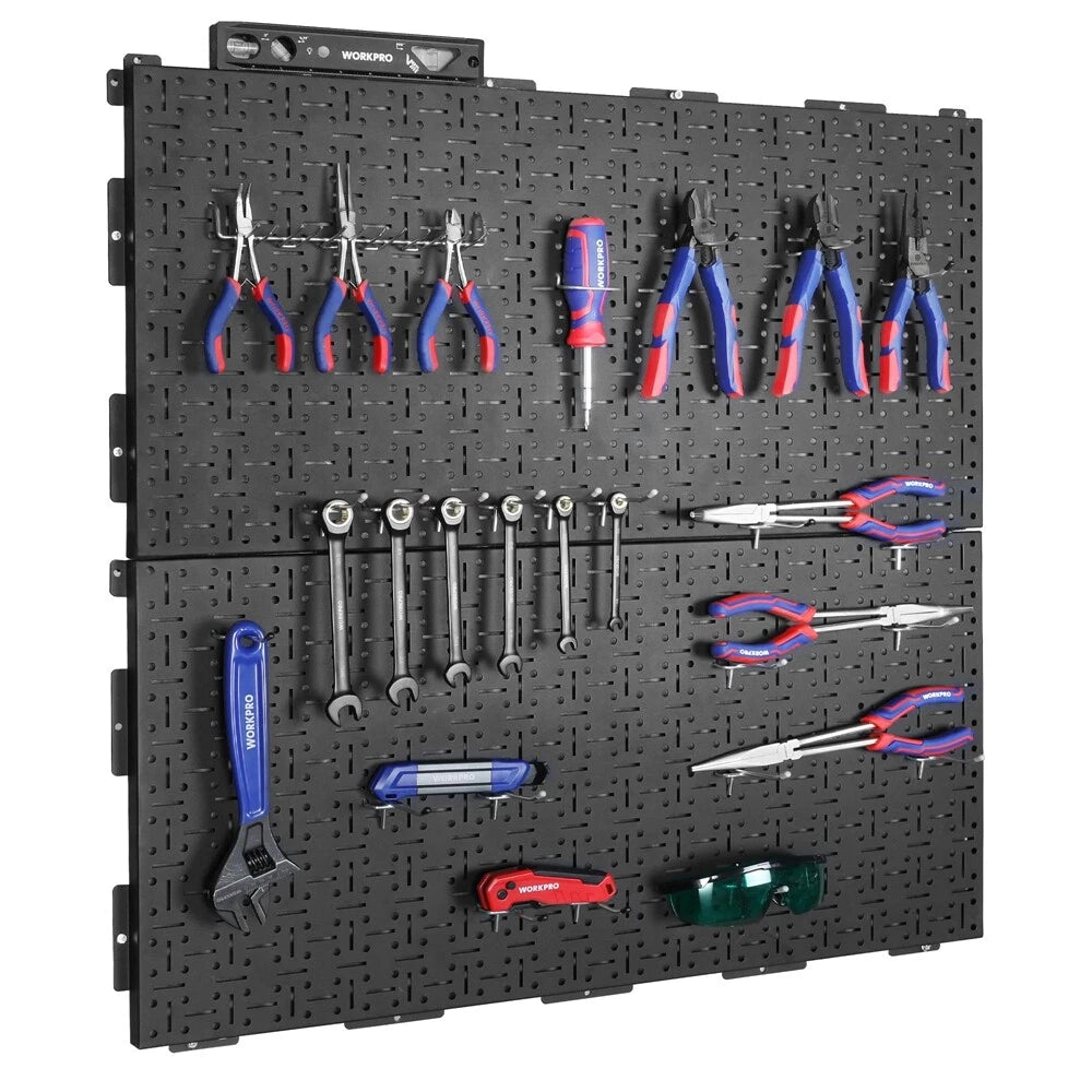 Workpro 2pack Metal Pegboard Wall Organizer 16"x | Built Supply Co