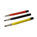 Pen Type 5" Scratch Brush Set - Steel, Brass, Fiber - Retractable