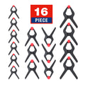 Heavy Duty Nylon Spring Clamp Set - 16 Piece by Unbranded