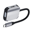 2 In 1 Usb-c To Hdmi-compatibl<wbr/>e Vga Extensor 4k@30hz Converter