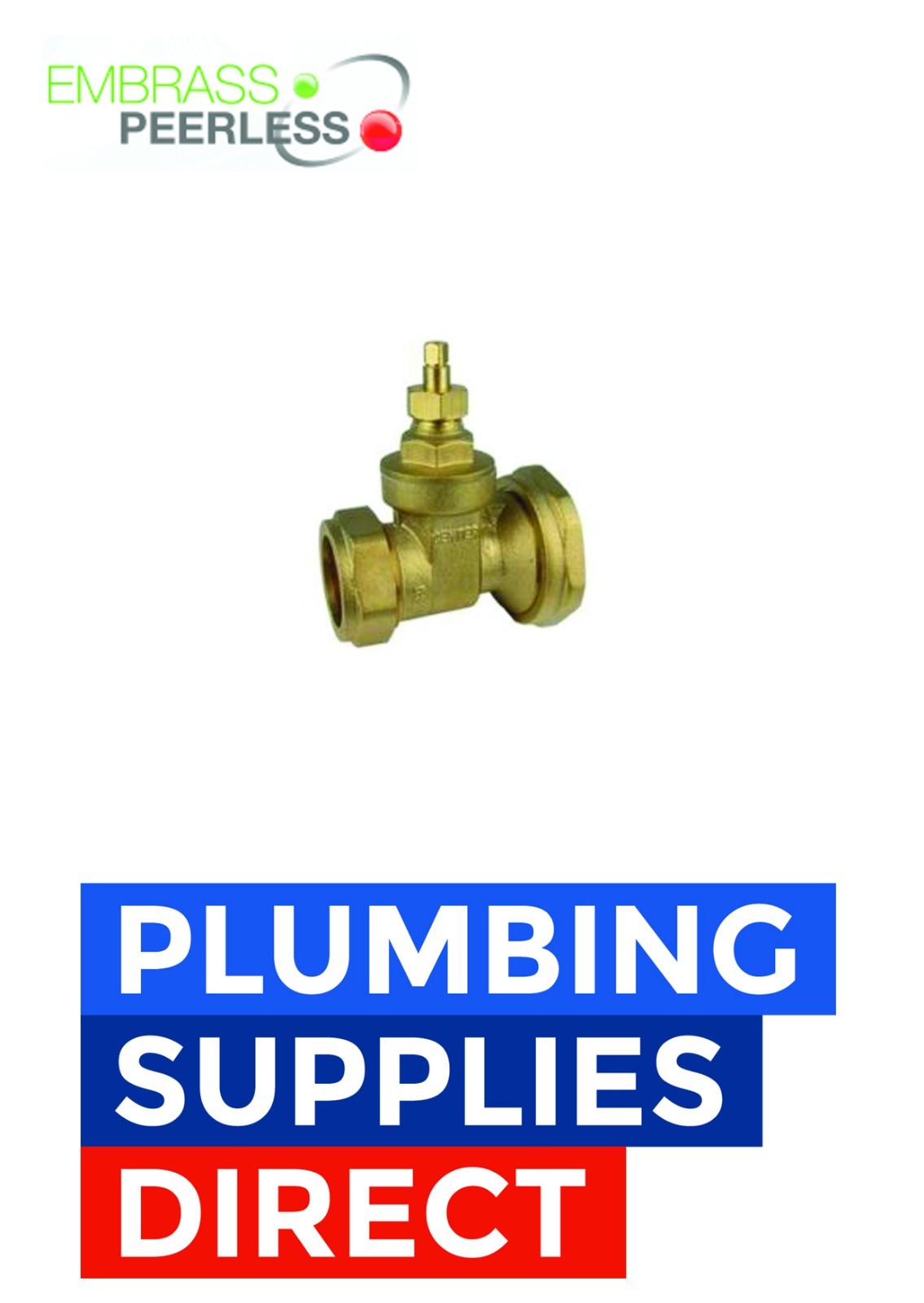 28mm Central Heating Pump Isolation Gate Valve Brass
