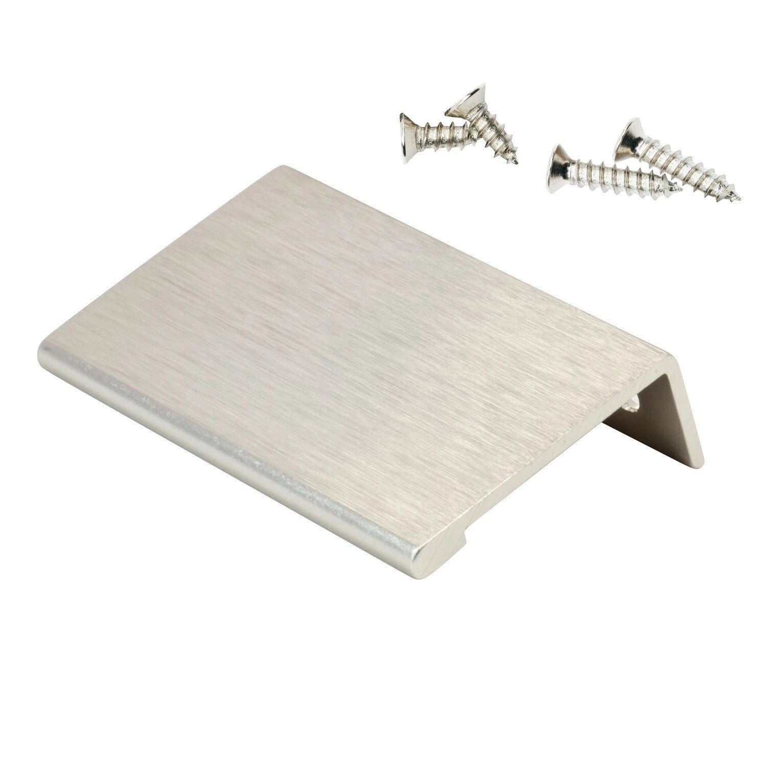 2 Pack Rok 1-31/32" Finger Edge Pull Stainless Steel Door Drawer