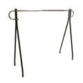 62x19x48 Black Clothing Rack Single Rail Garment Display Stand For