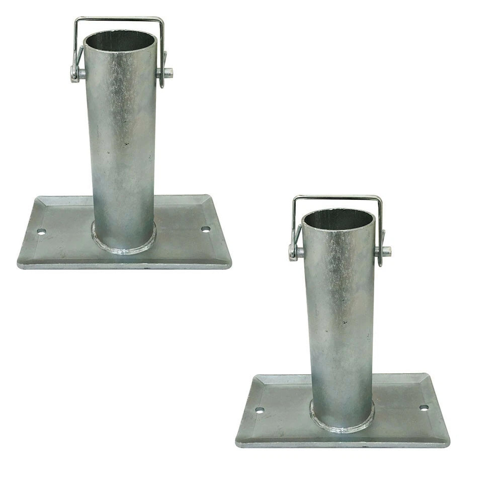 Wll 2,000 Lbs 7-1/2 Inch Tall Jack Foot Stand Base Plate Galvanized