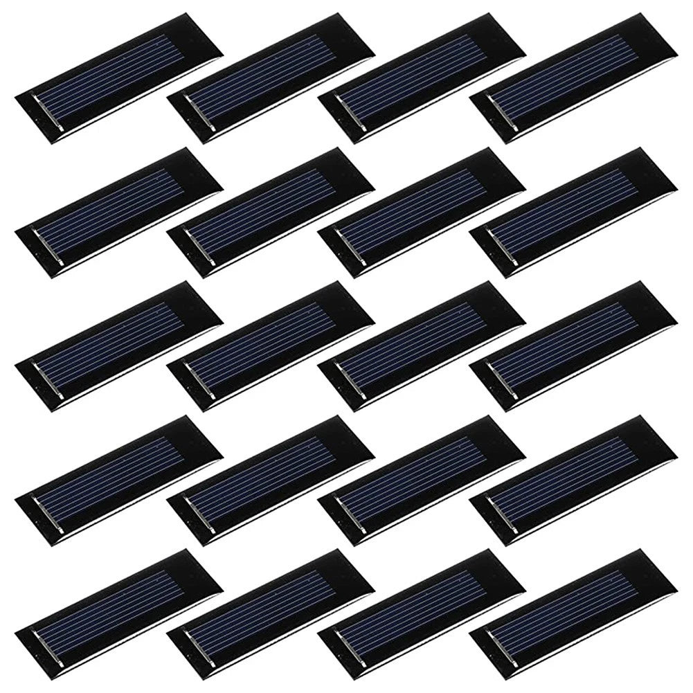 Set Of Twenty Compact Solar Panels At 0 5V And 160ma Output For Small