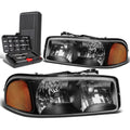 For 1999-2007 Gmc Sierra 1500 Yukon Black Amber | Built Supply Co