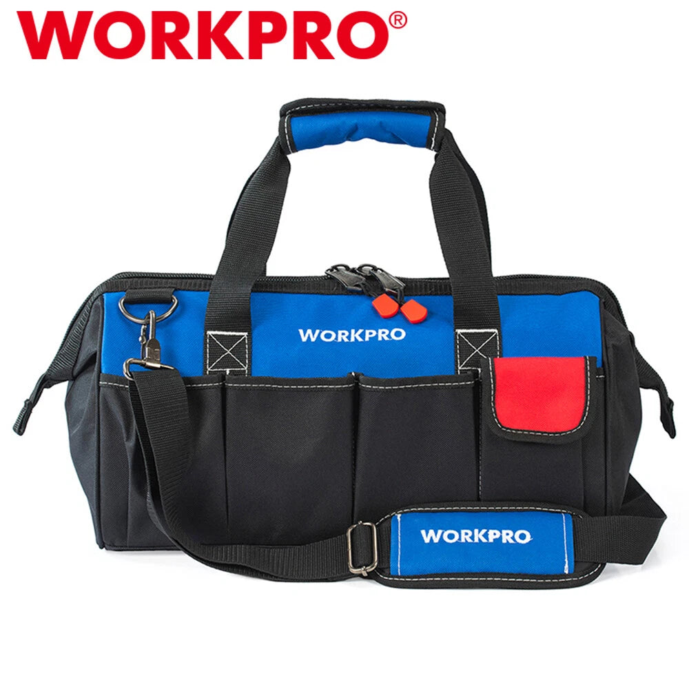 Workpro 18" Close Top Wide Mouth Storage Tool Bag | Built Supply Co