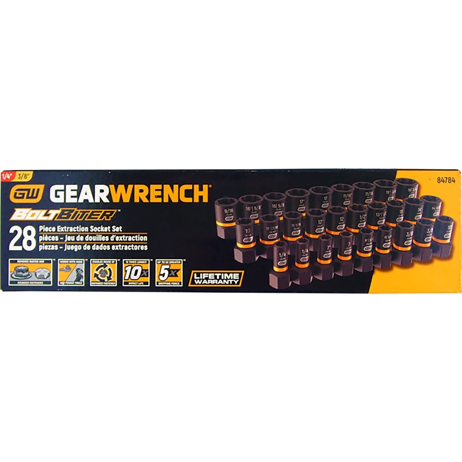 Gearwrench Boltbiter 1/4 & 3/8 Extraction Socket Set