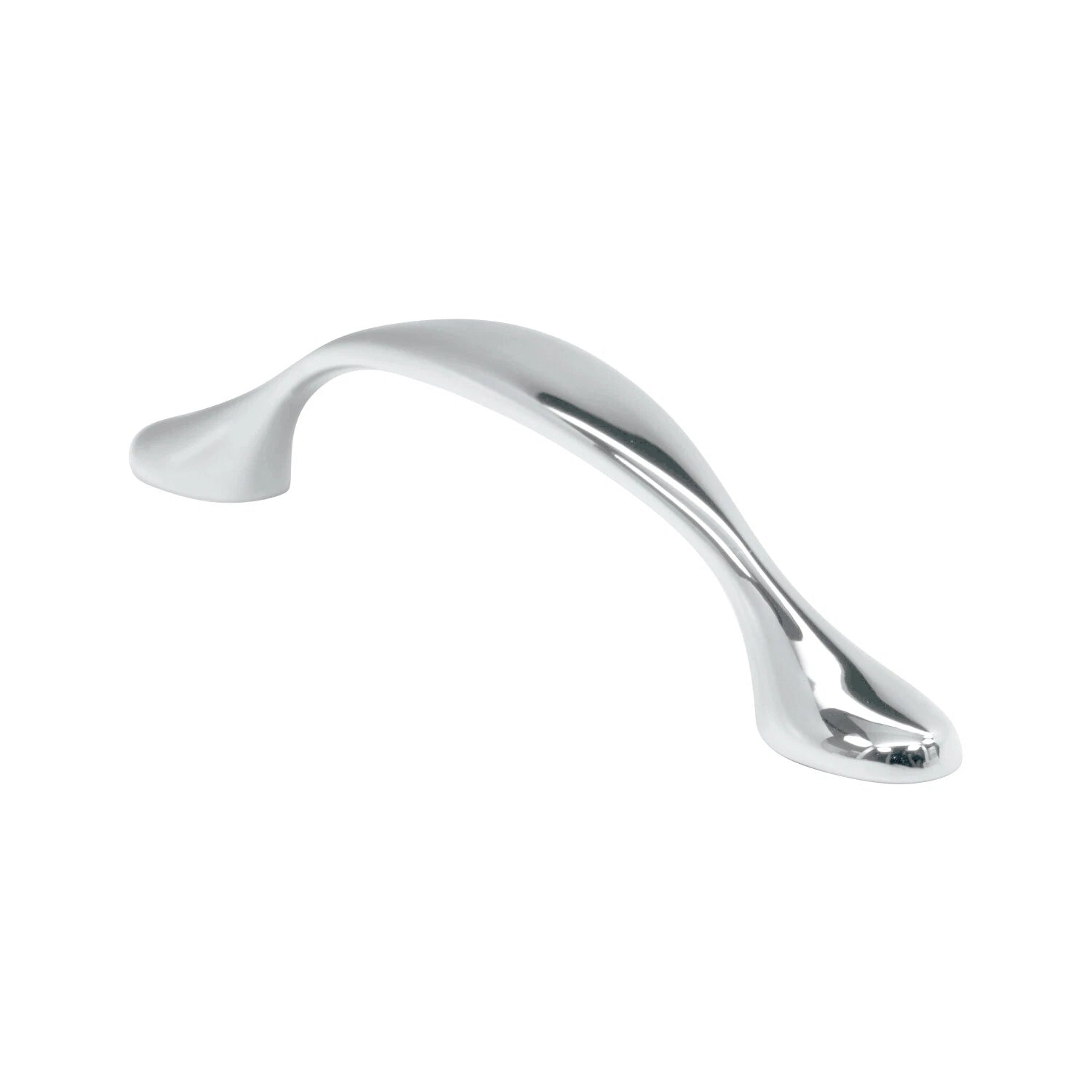2 Pack Flare 3-3/4" Center Chrome Kitchen Cabinet Pull Handle