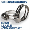 Tiny and Tough 304 Stainless Steel Worm Drive Hose ClampOpens in a new window or