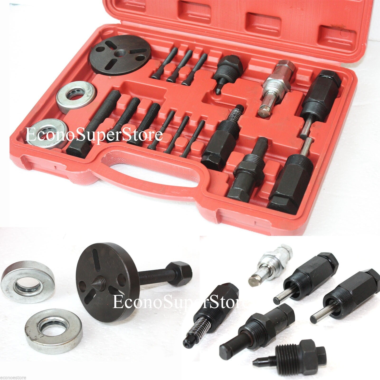 AC Compressor Clutch Hub Puller Plates Removal Kit GM FORD Chryster Sanden DKS
