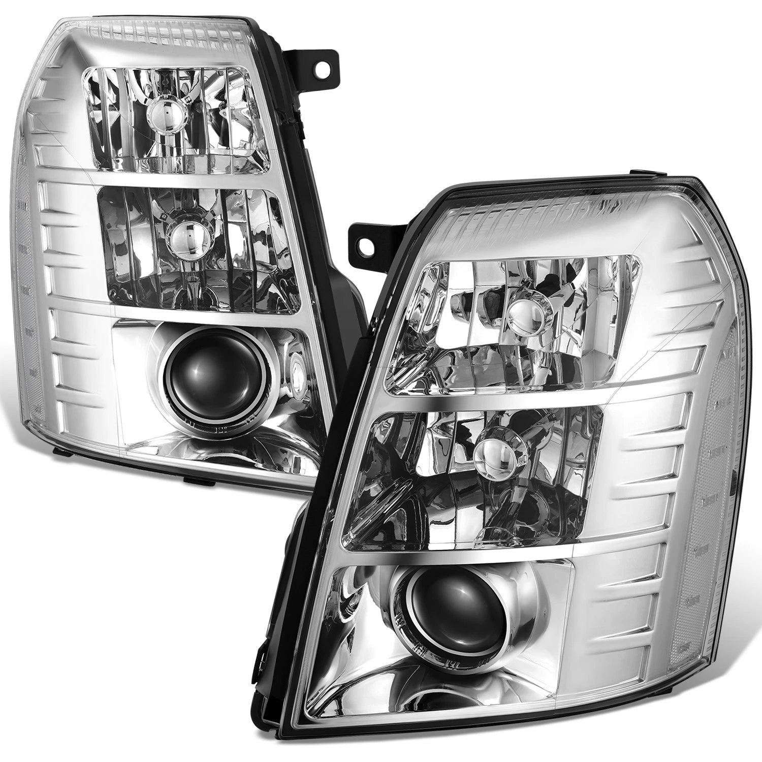 Fit 07-14 Cadillac Escalade Esv Ext Led Drl Chrome | Built Supply Co