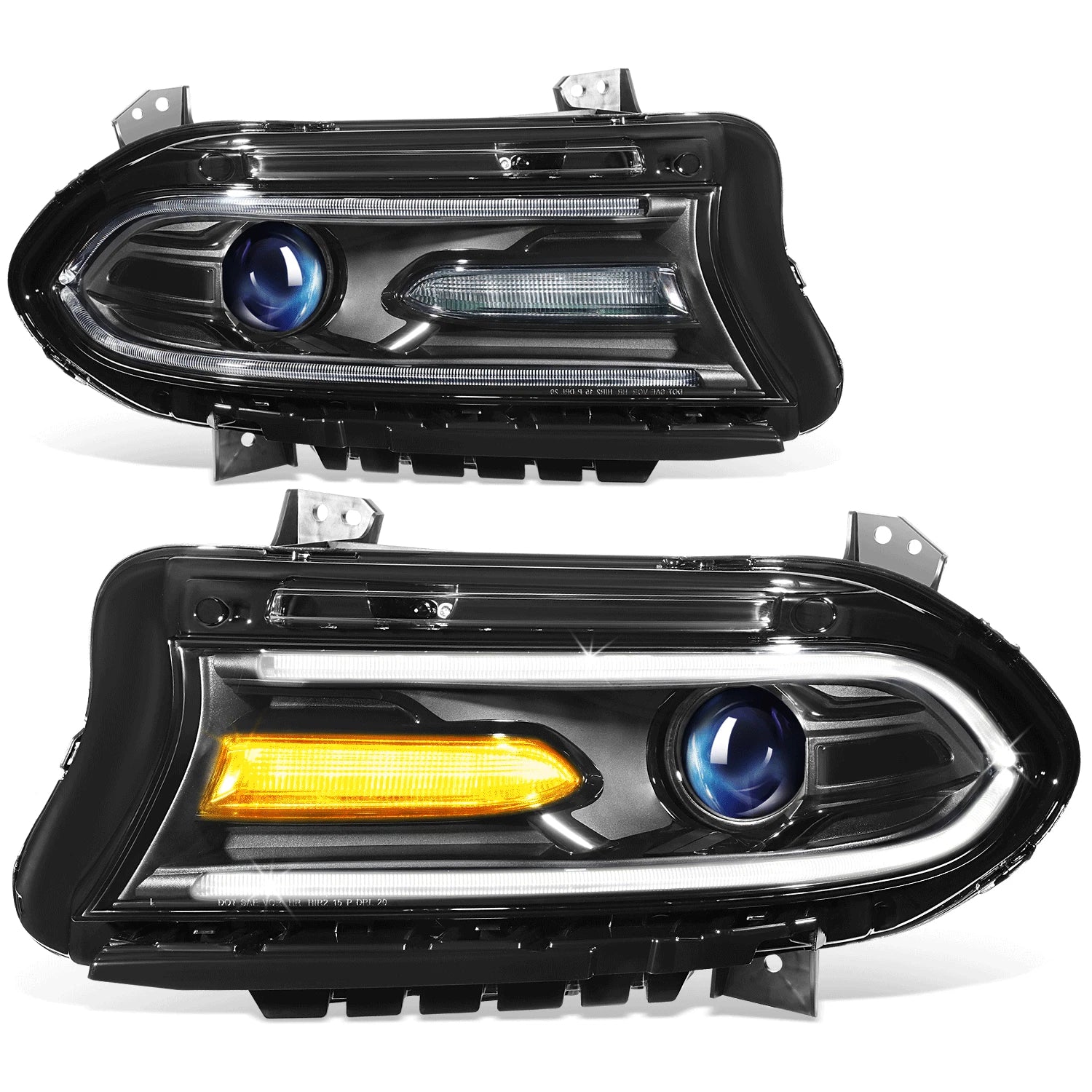 Fit 15-22 Dodge Charger Oe Style Black/clear Led | Built Supply Co