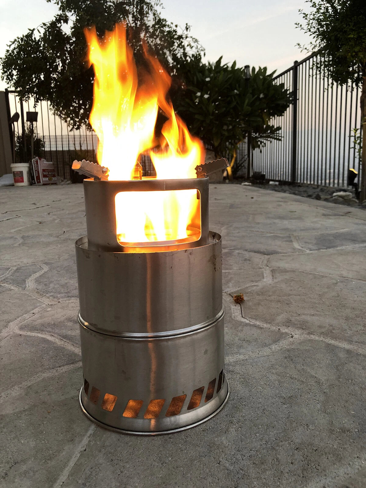 Stainless Outdoor Fire Pits For Solo Backpack Camping Cooking Stove