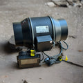 Quiet 6” Exhaust Inline Duct Fan 350CFM W/program Temp Humidity Speed