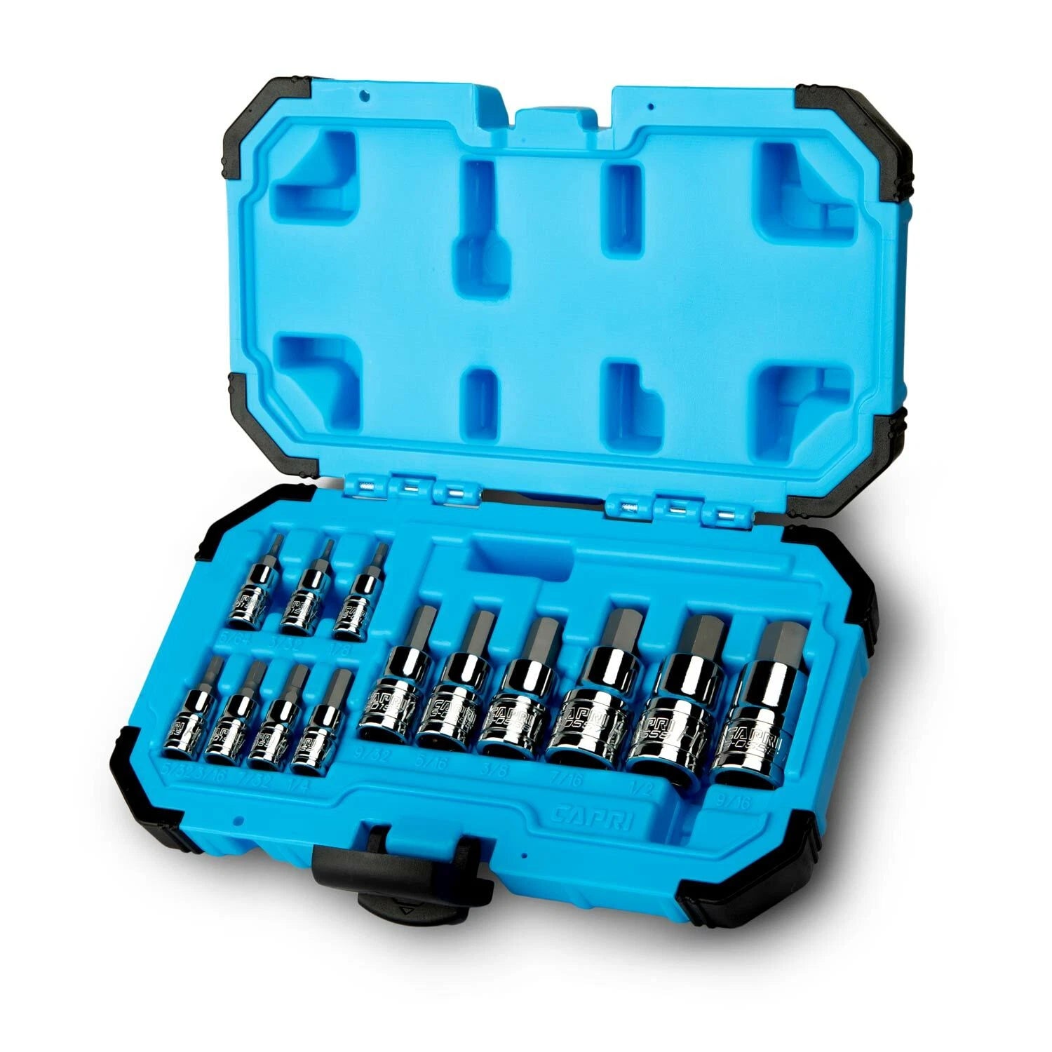 Capri Tools Hex Bit Socket Set, Sae, Advanced Series, 13-piece