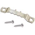 Sawtooth Picture Frame Hanger 45mm Screw On Silver Nickel + Screws