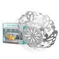 HAUSHOF Stainless Steel Fruit Bowl Large Metal Fruit Basket for