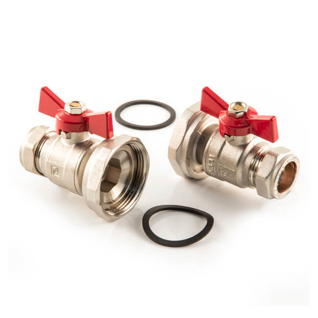Perfect Pump Valve 22mm Butterfly Valves - Pair