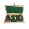 Mini Woodworking Tool Kit – Brass Hand Planes & Adjustable Bevel Set