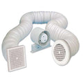 4" Inline Extractor Fan with Timer - Full Kit