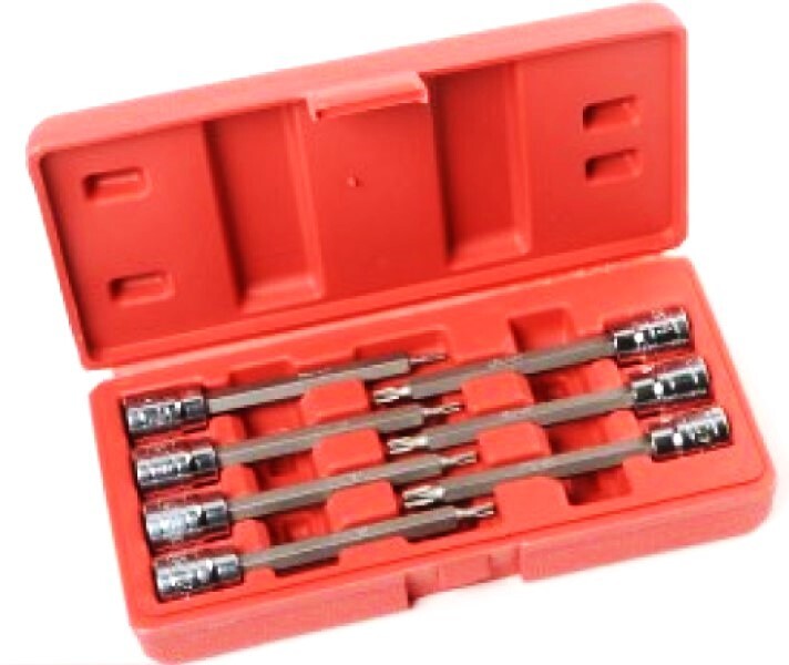 ATE Pro Extra Long Torx Star Bit Socket Set - T10-T40 by ATE