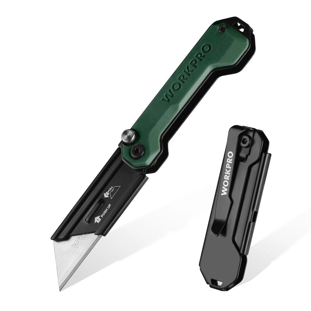 Workpro Edc Folding Utility Knife Mini Box Cutter | Built Supply Co