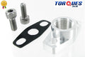 Gt / T25 / T28 Garrett Turbo Billet Oil Return Flange 1/2" Npt + Bolts