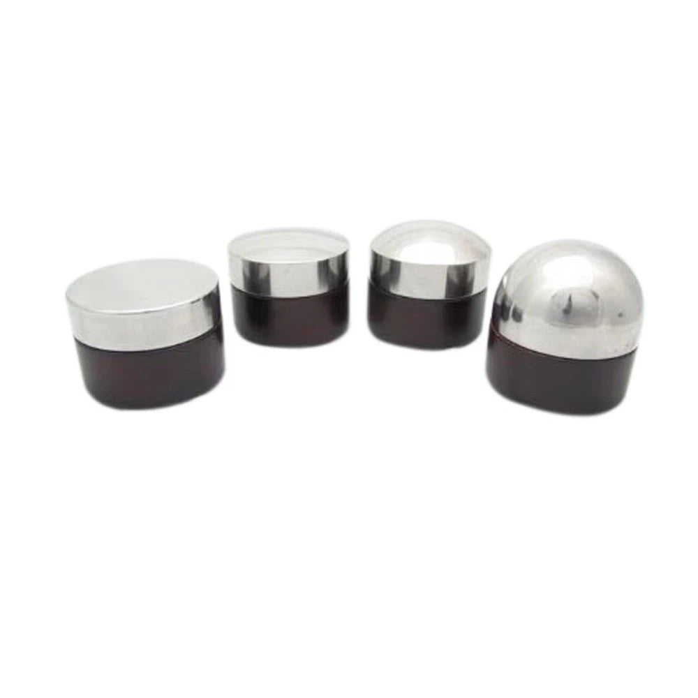 Set Of 4 Domed Steel And Black Wood Bench Anvils For Forming And
