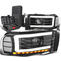 For 2002-2005 Dodge Ram Led Drl Tube Black Clear | Built Supply Co