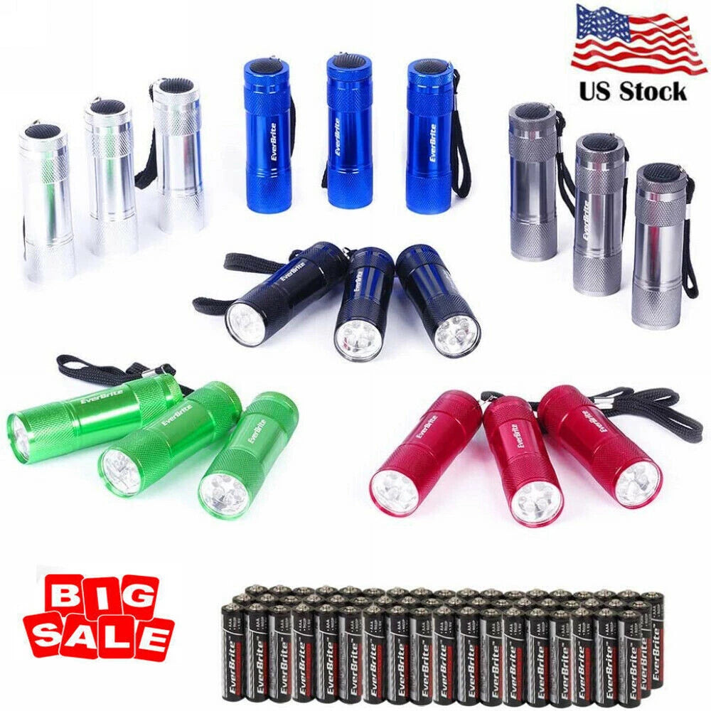 Everbrite 18-pack Led Flashlight Set Portable Flashlights W/ Aaa