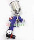 1.4mm Air Hvlp Gravity Feed Spray Paint Gun W/ Regulator Gauge &