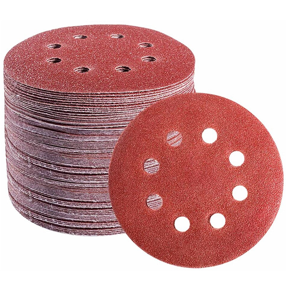 5" Sanding Discs Assorted Grits 40-320 8-Holes by Unbranded