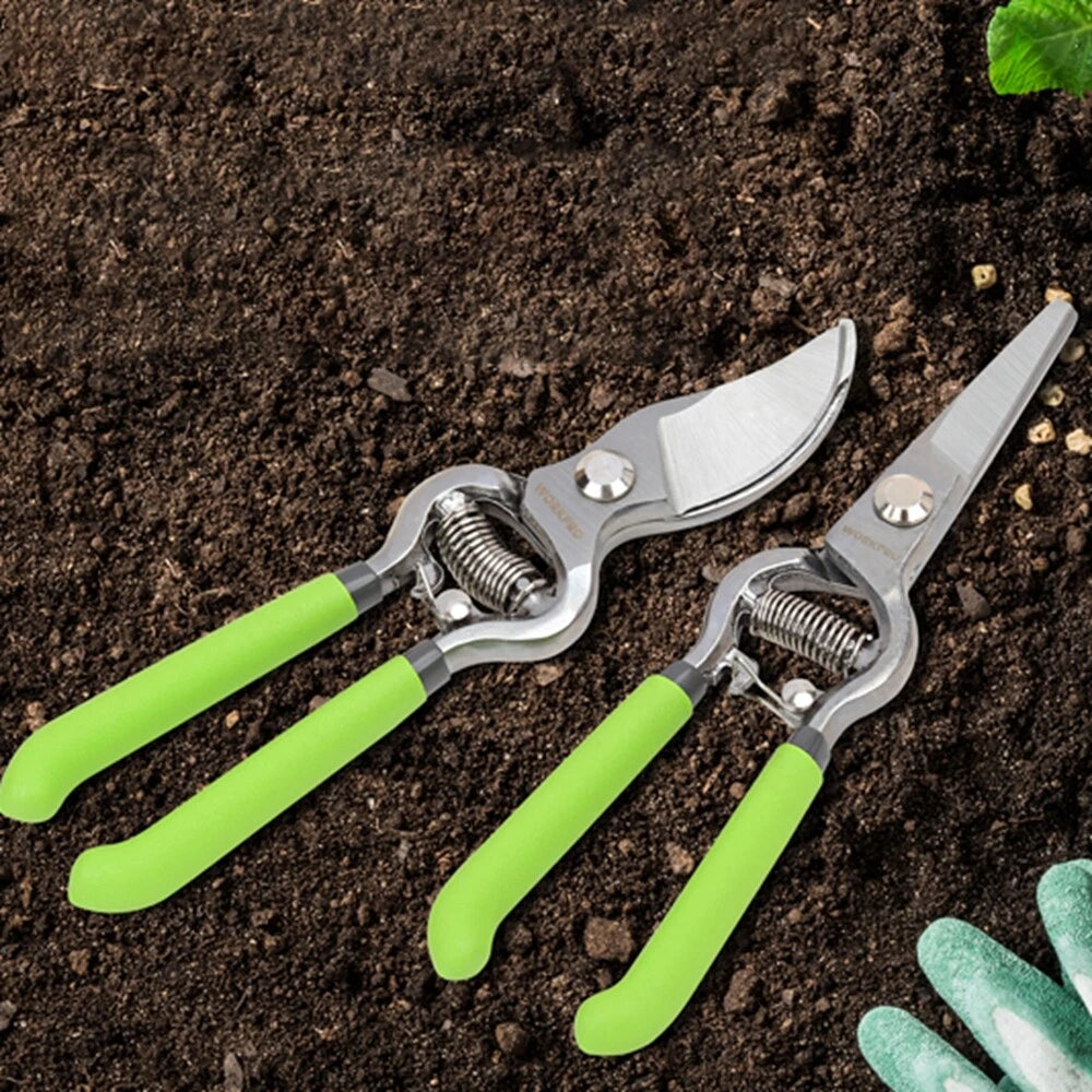 Workpro 8" Bypass Garden Shears 8'' Handing Pruner With Steel