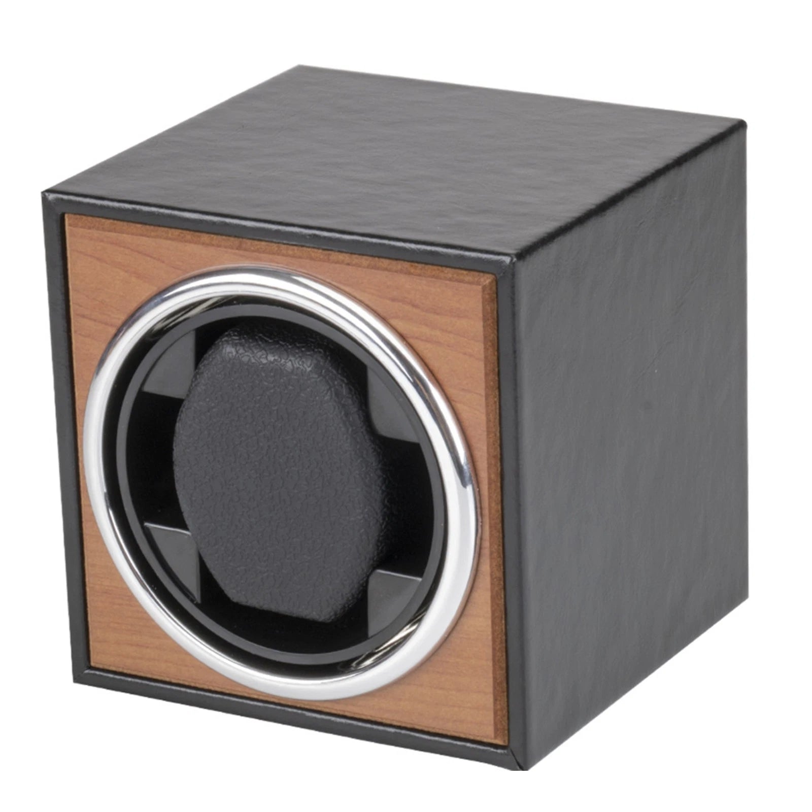 Automatic Leather Wood Electric Watch Rotation Self-winding Watch