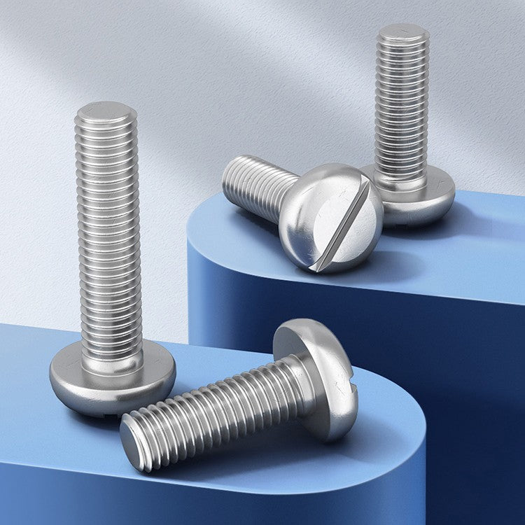Round Head Slotted Machine Screw 304 Stainless Steel