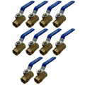 XFITTING 1/2" Female NPT Threaded Ball Valve 10 Pack