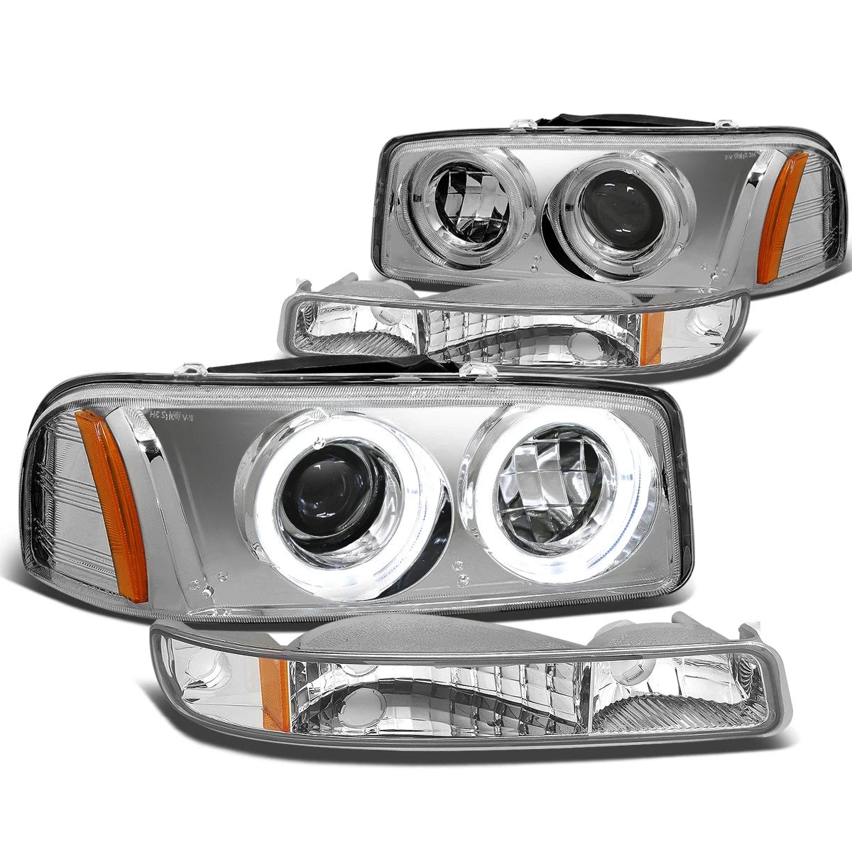 For 1999-2006 Sierra 1500 2500 Led Halo Projector | Built Supply Co