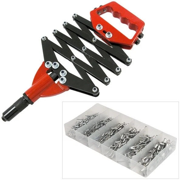 Heavy Duty Lazy Tong Hand Riveter Rivet Gun Pop Riveter Plus 320