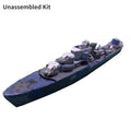 Unassembled 1/400 Polish Navy Destroyer Paper Model 3d Warship