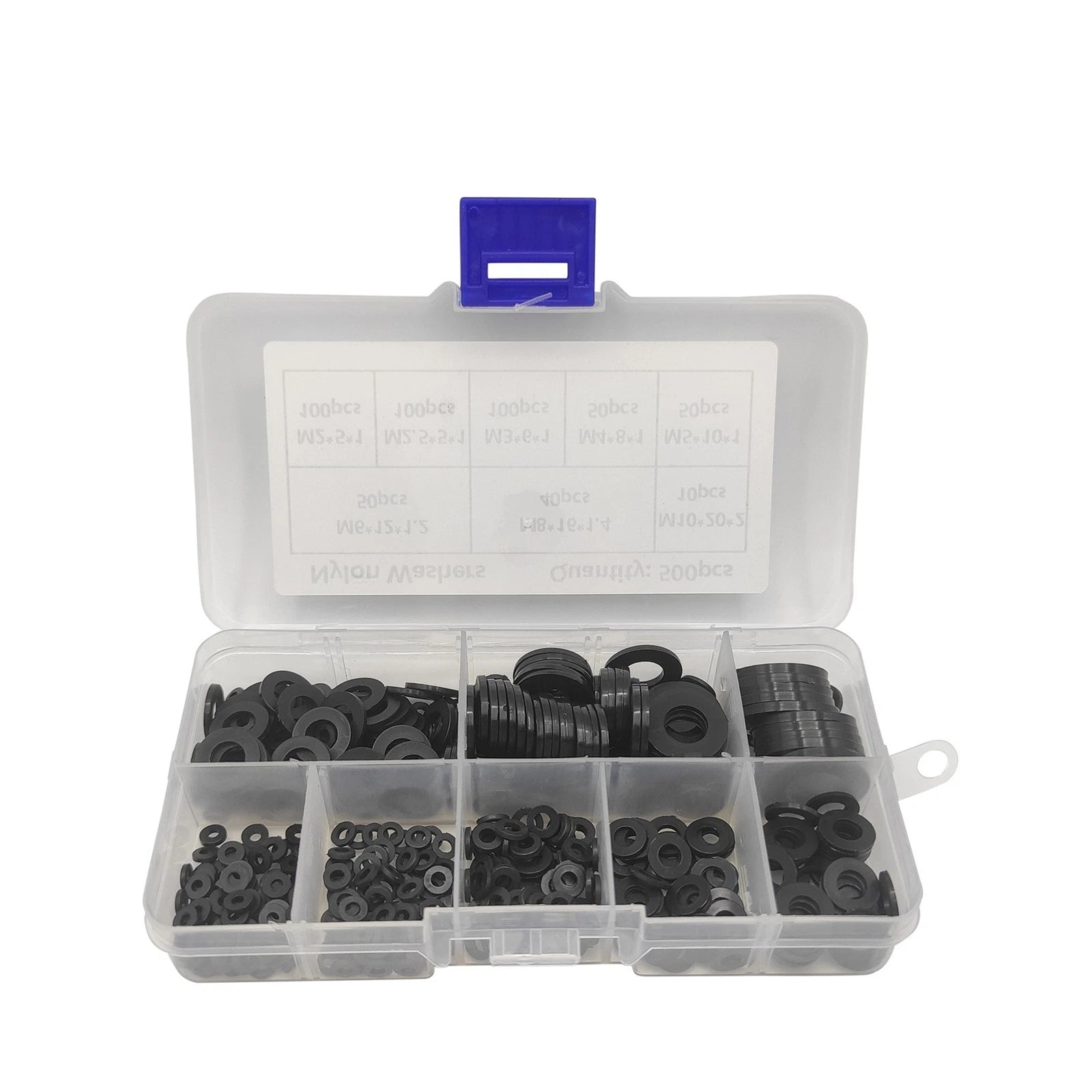 Nylon Flat Washer Assortment Set Sealing Spacer Gasket Ring