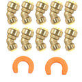 XFITTING Push Fit 45 Degree Elbow 10 Pack