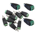 RCA Screw Terminal Connector Video Audio CCTV Phono Male Female Plug