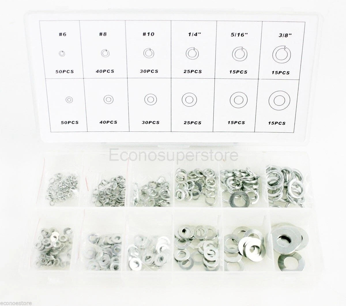 Stainless Steel Washer Assortment Steel Lock Washer Assorted Set